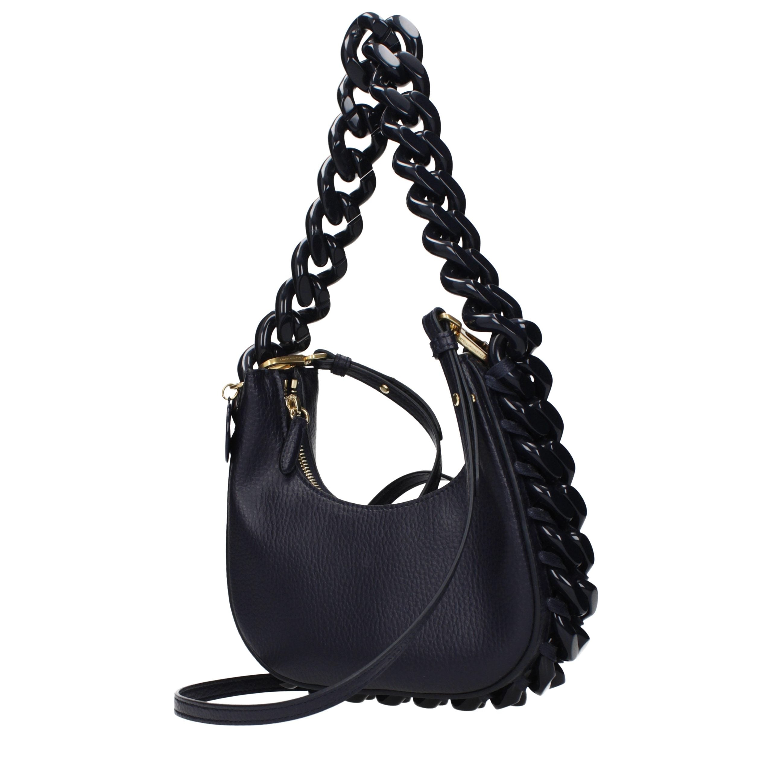 Experience the allure of the Stella McCartney Blue Leather Shoulder Bag, a harmonious blend of eco luxury and modern elegance, perfect for the discerning individual.