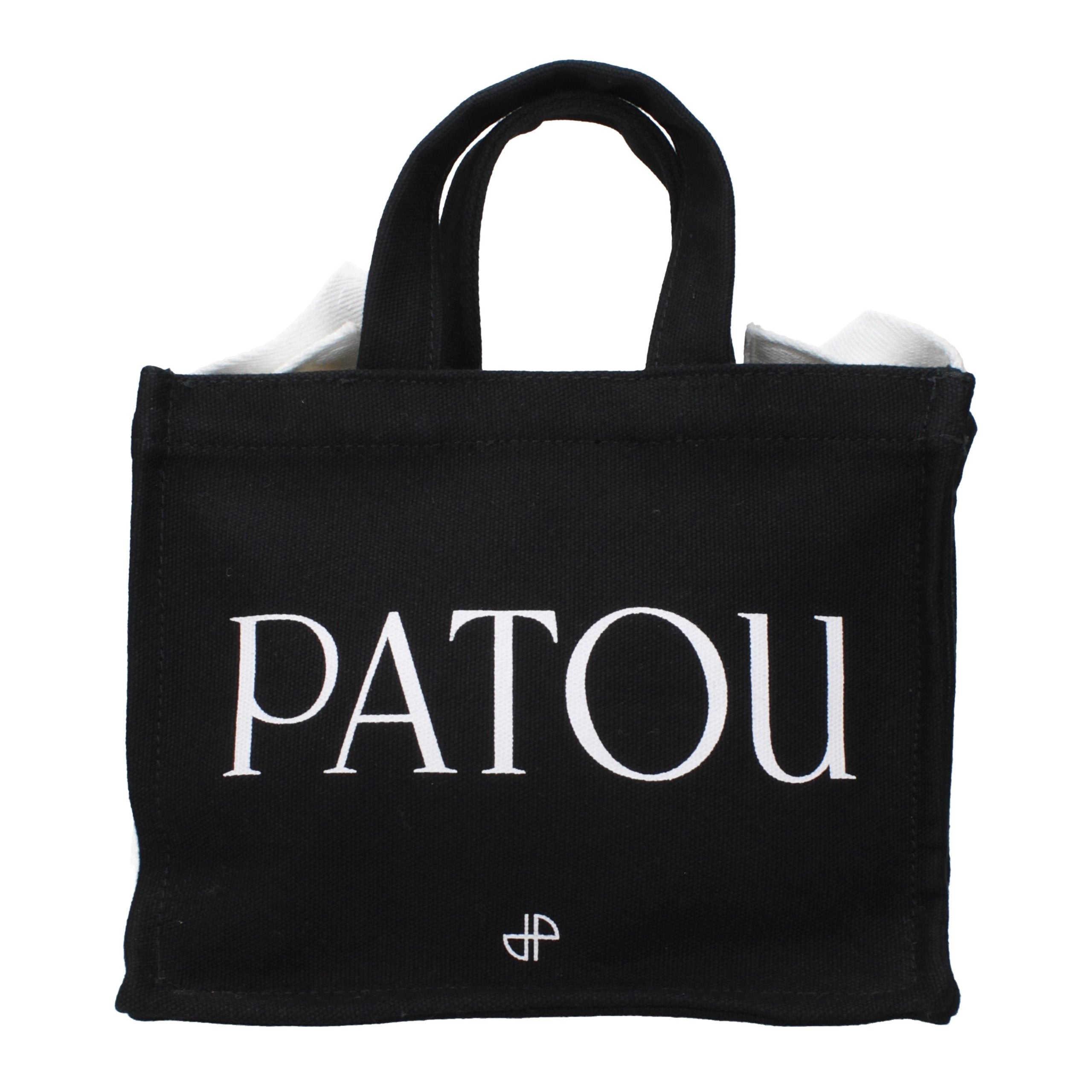 Discover the Patou Black Cotton Handbag, a timeless emblem of elegance and sophistication, perfect for those who embrace luxury and artistry in every moment.