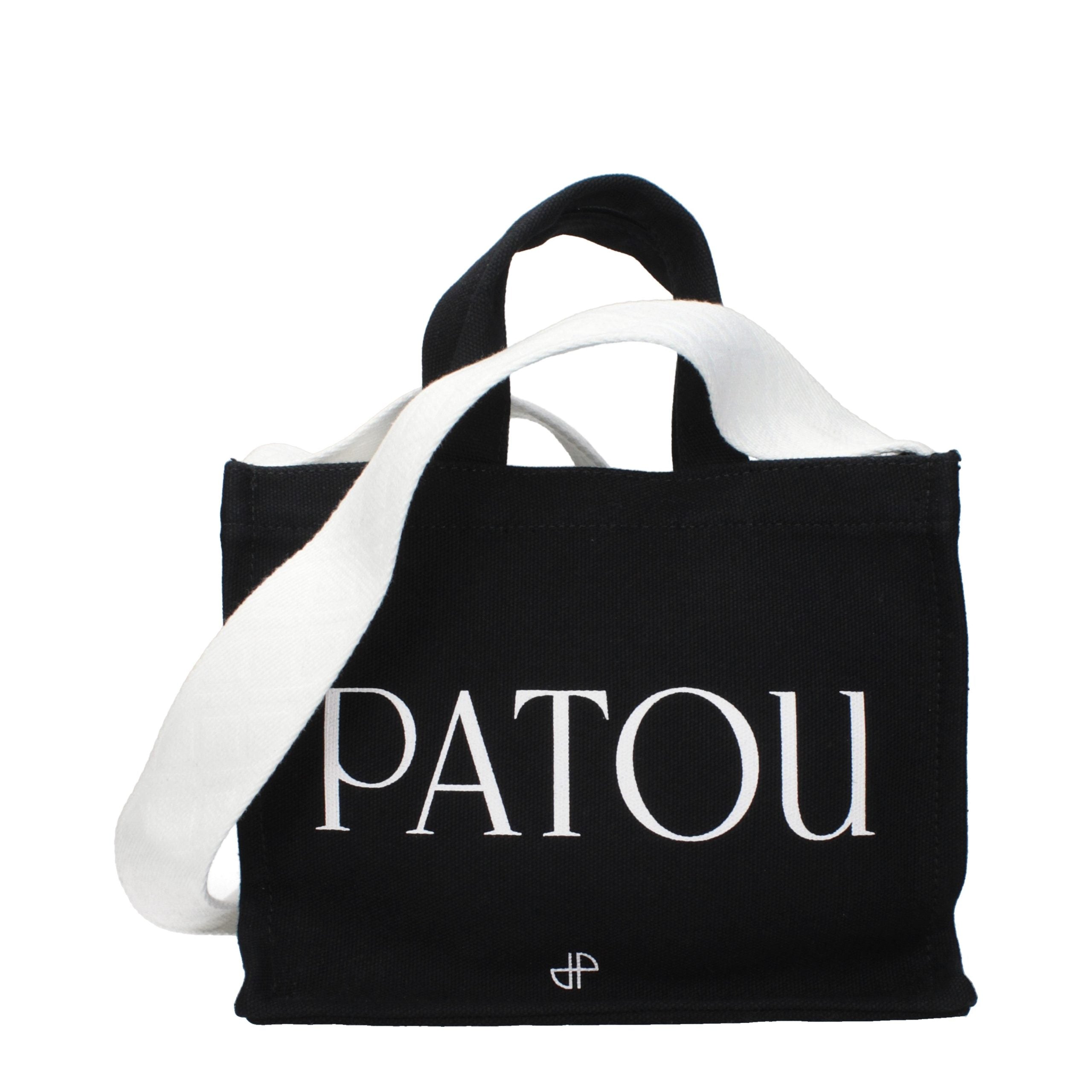 Discover the Patou Black Cotton Handbag, a timeless emblem of elegance, crafted for those who appreciate luxury and sophistication in every detail.