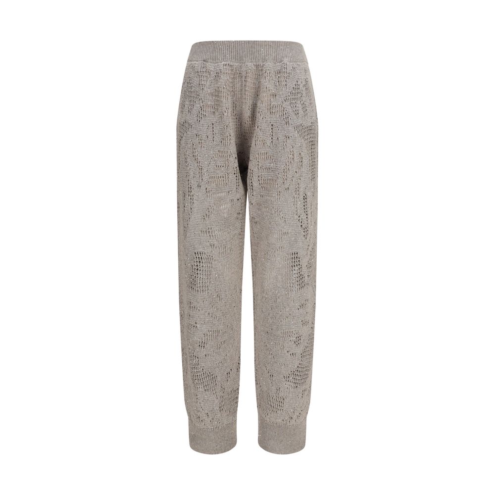 Brunello Cucinelli Beige Linen Casual Pants, Artisanal Luxury