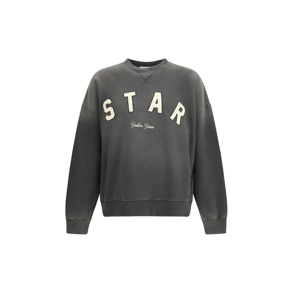 Golden Goose Gray Cotton Sweatshirt - Contemporary Luxury Style