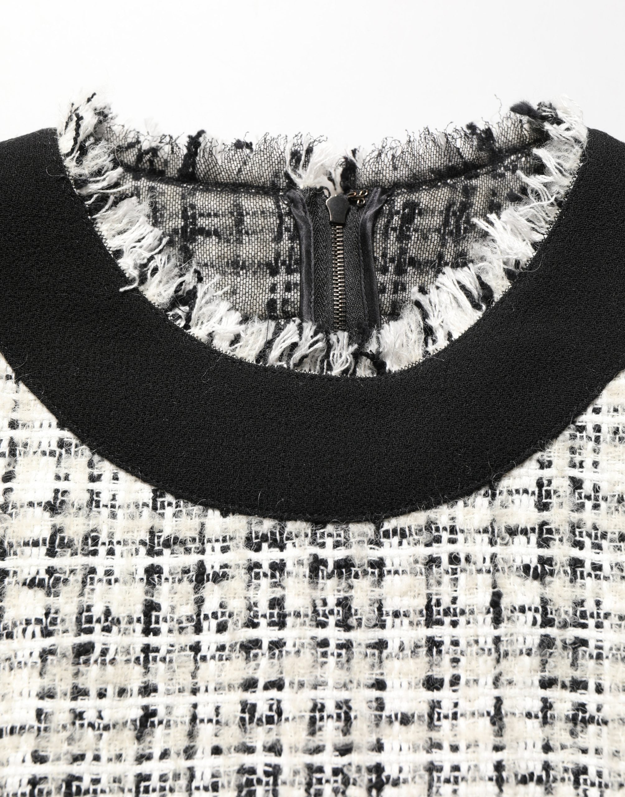 Dolce & Gabbana Tweed A-line Midi Dress - Timeless Elegance