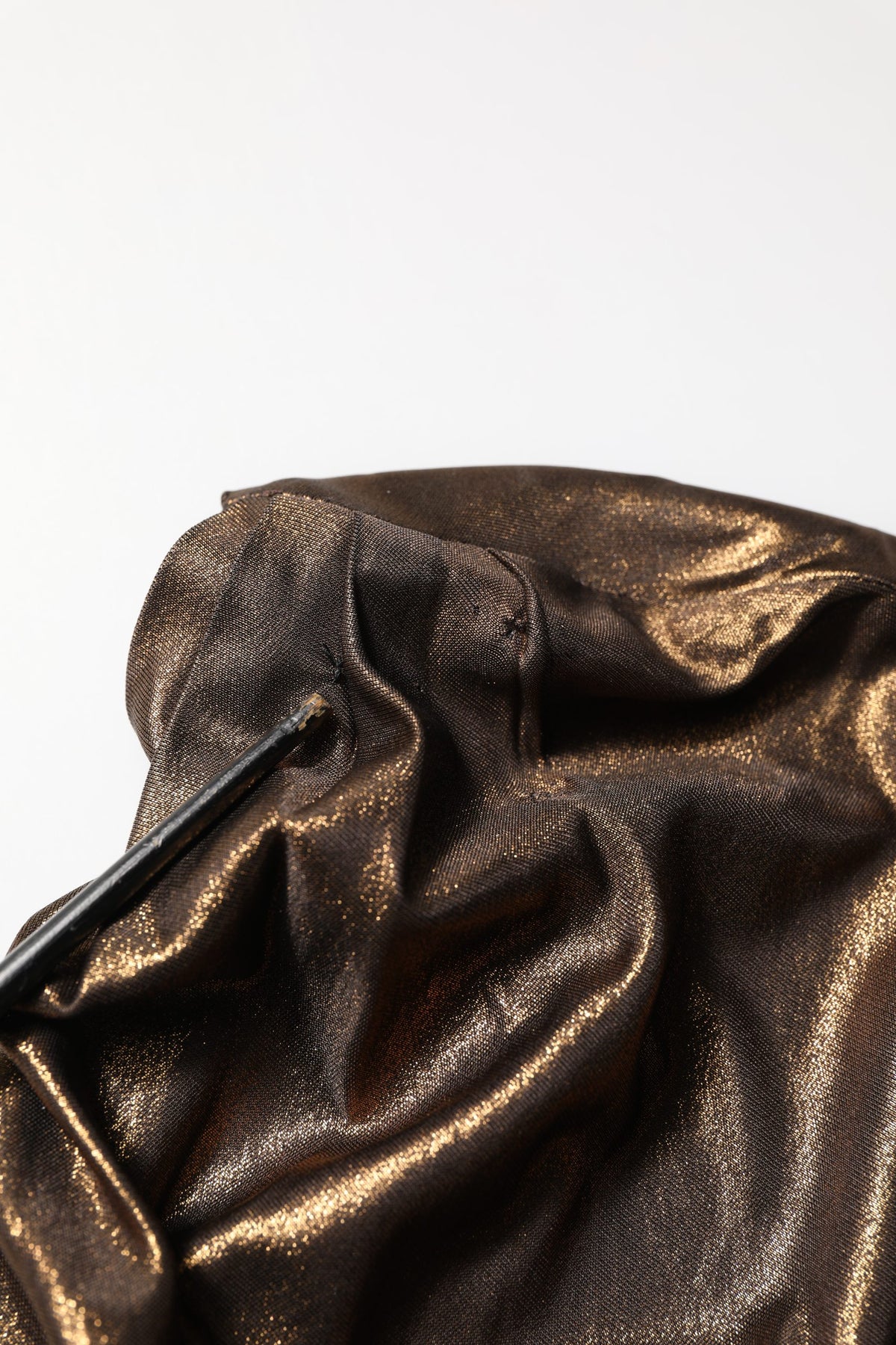 Dolce & Gabbana Asymmetrical Bronze One Shoulder Dress