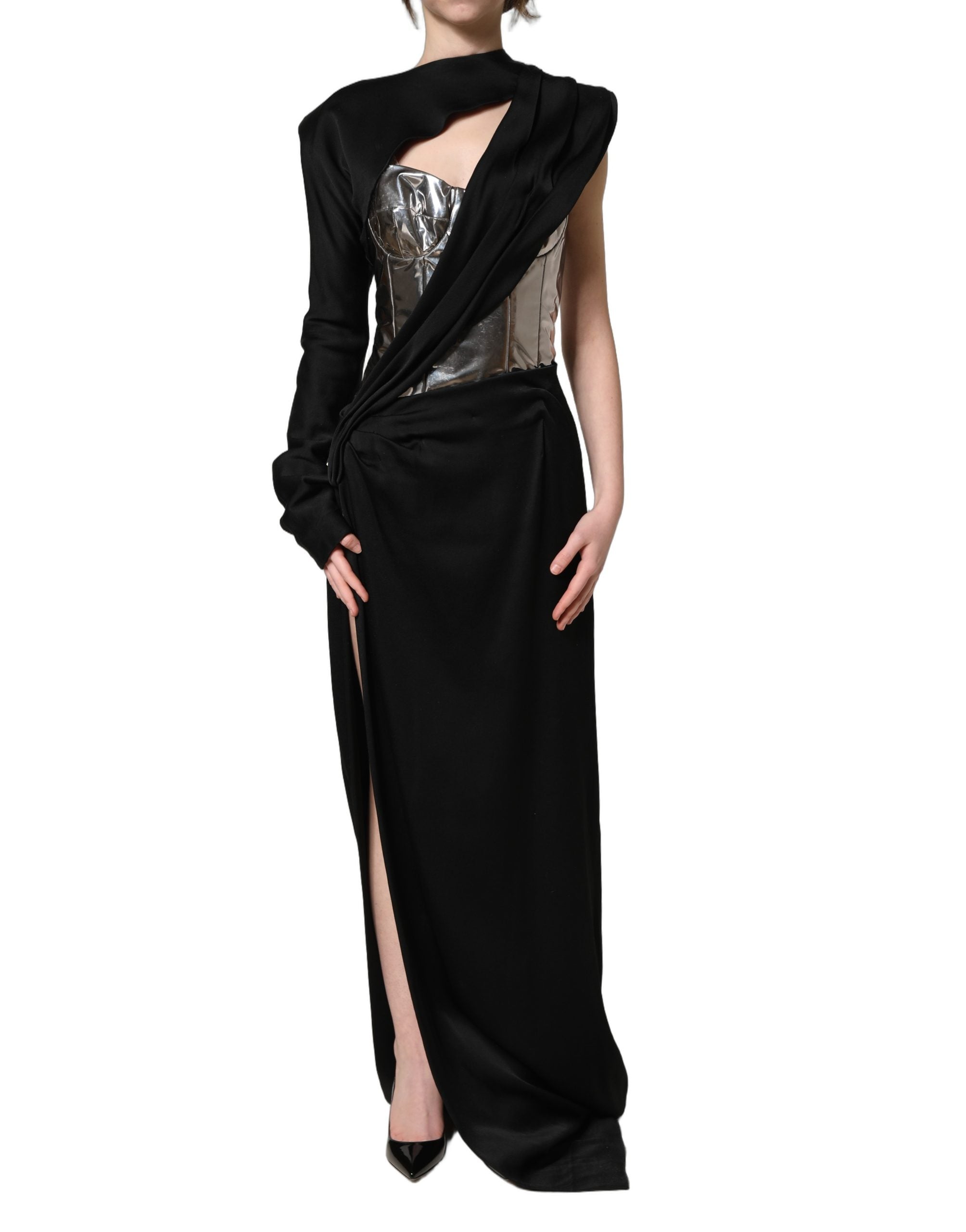 Dolce & Gabbana One Shoulder Cocktail Gown - Luxe Elegance