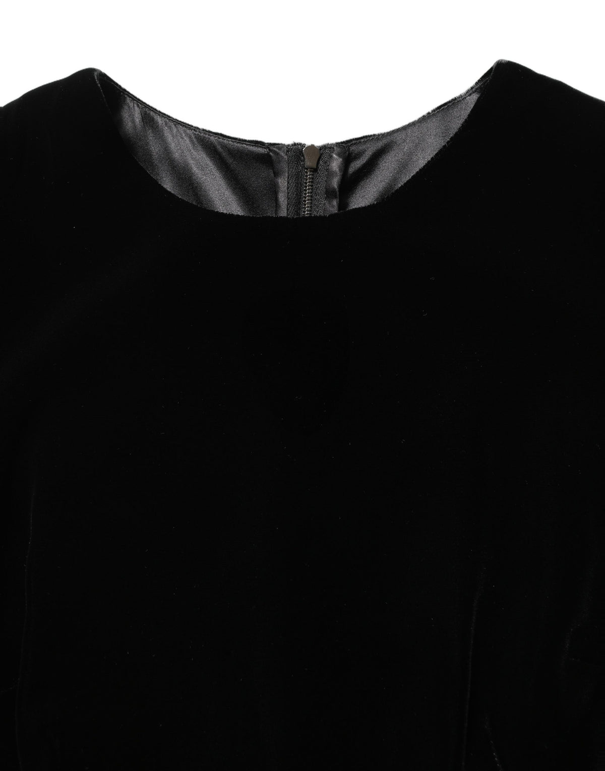 Dolce & Gabbana Black Velvet Floor Length Gown - Exquisite Elegance