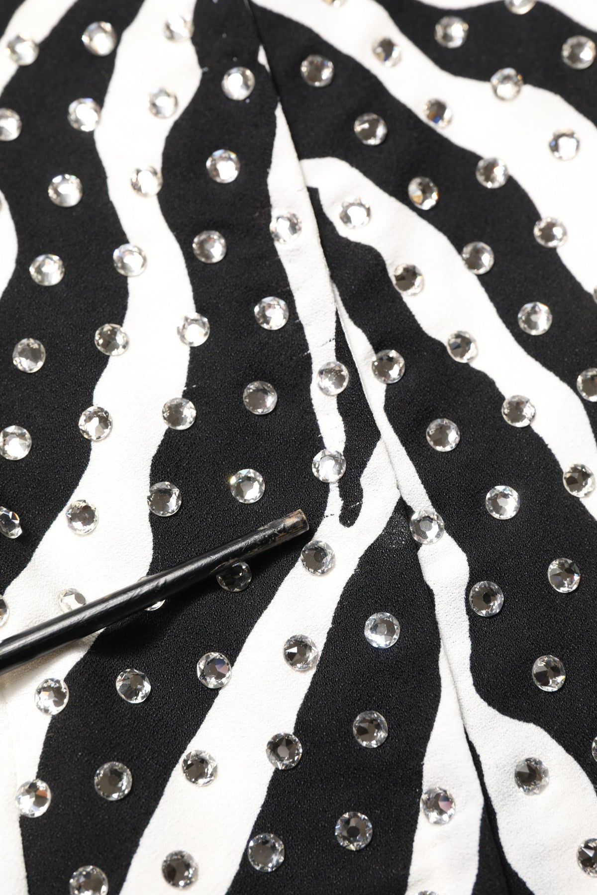 Dolce & Gabbana Zebra Crystal Embellished Sheath Dress Couture
