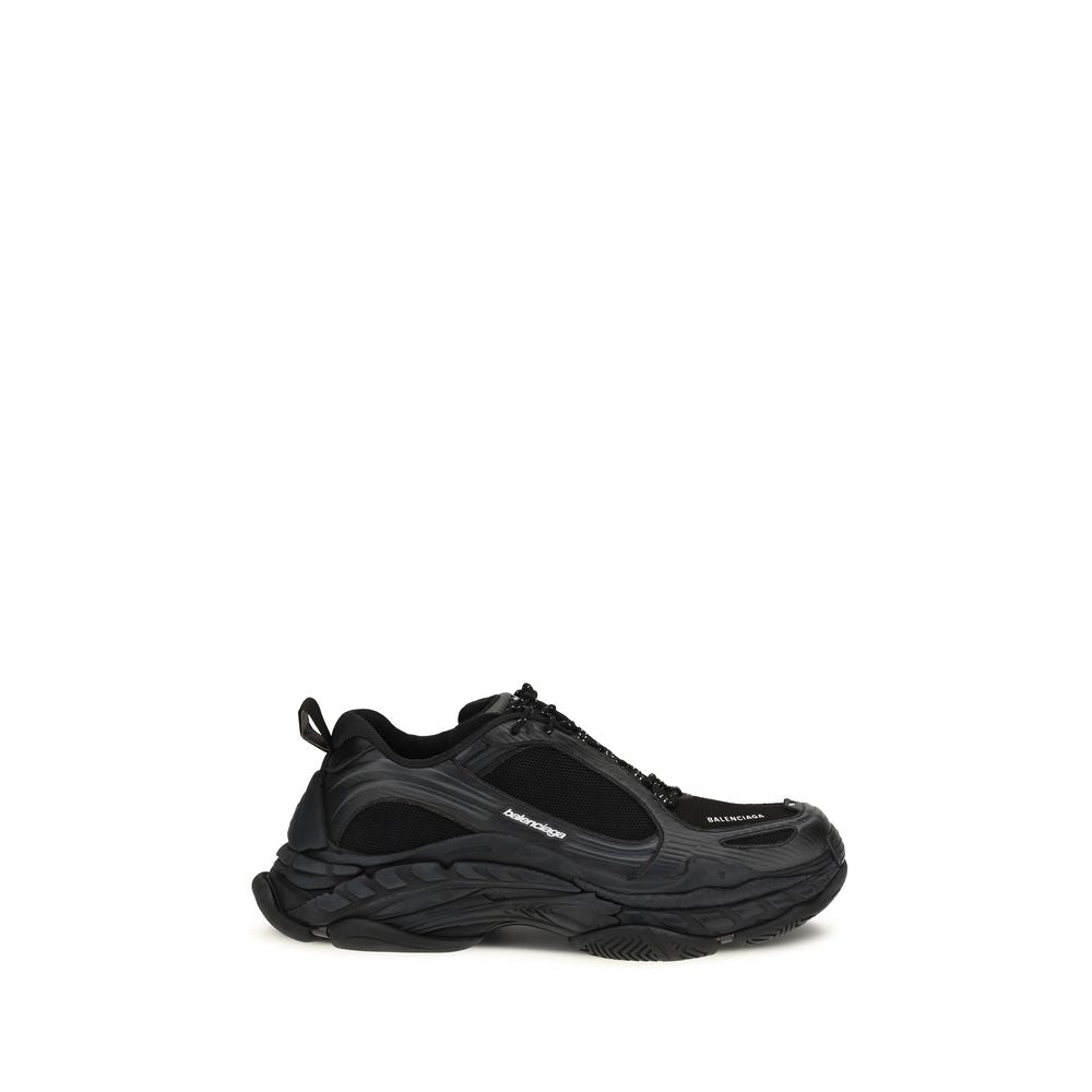 Balenciaga Black Polyester Athletic Sneakers - Elevate Your Style