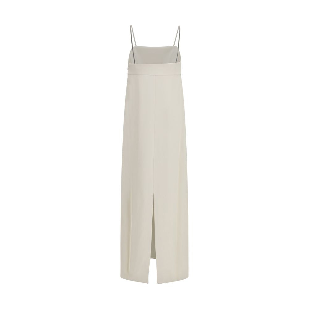 Experience the allure of the Brunello Cucinelli White Acetate Casual Dress, where luxurious silk and expert craftsmanship redefine elegance for every sophisticated occasion.