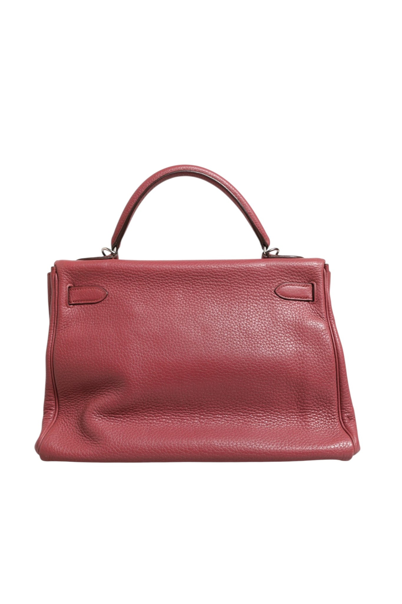 Indulge in the Hermès Kelly 32 Rouge H Togo Retourne Palladium, a masterpiece of luxury craftsmanship, perfect for elevating any occasion with timeless elegance.