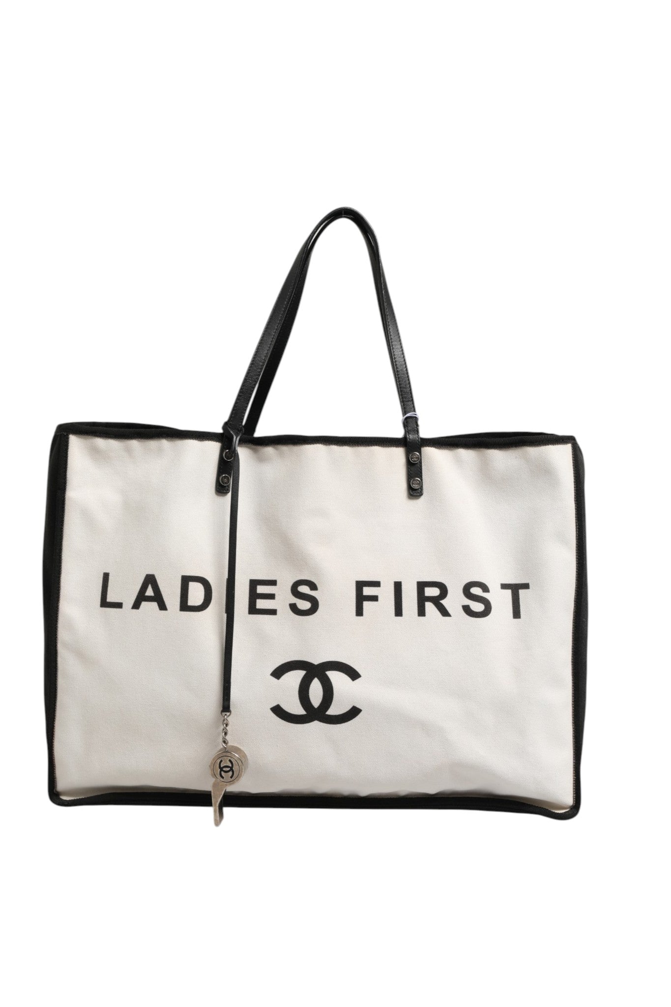 Chanel Ladies First Canvas Shopper Tote Bag - Artisanal Luxury
