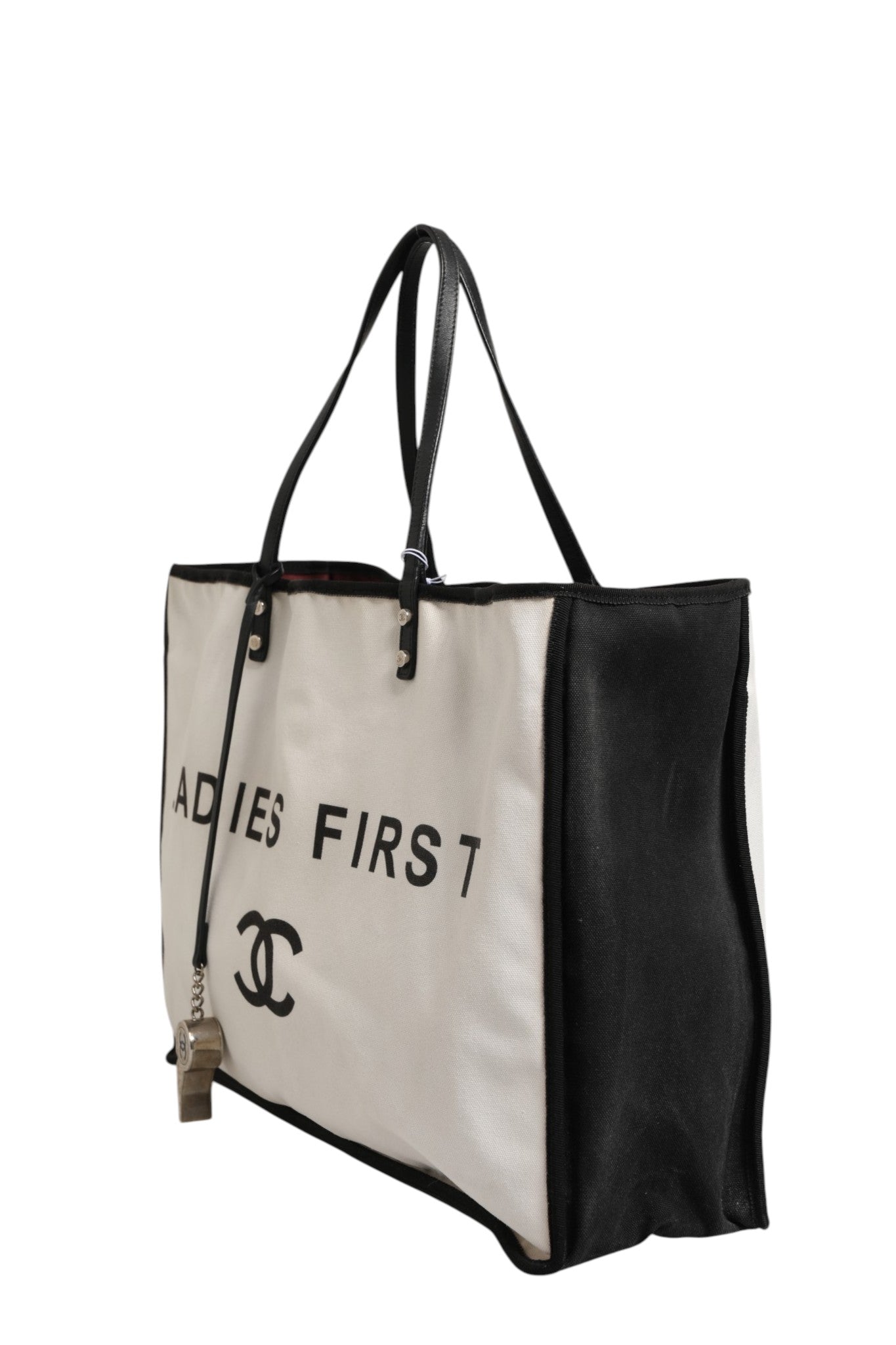 Chanel Ladies First Canvas Shopper Tote Bag - Artisanal Luxury