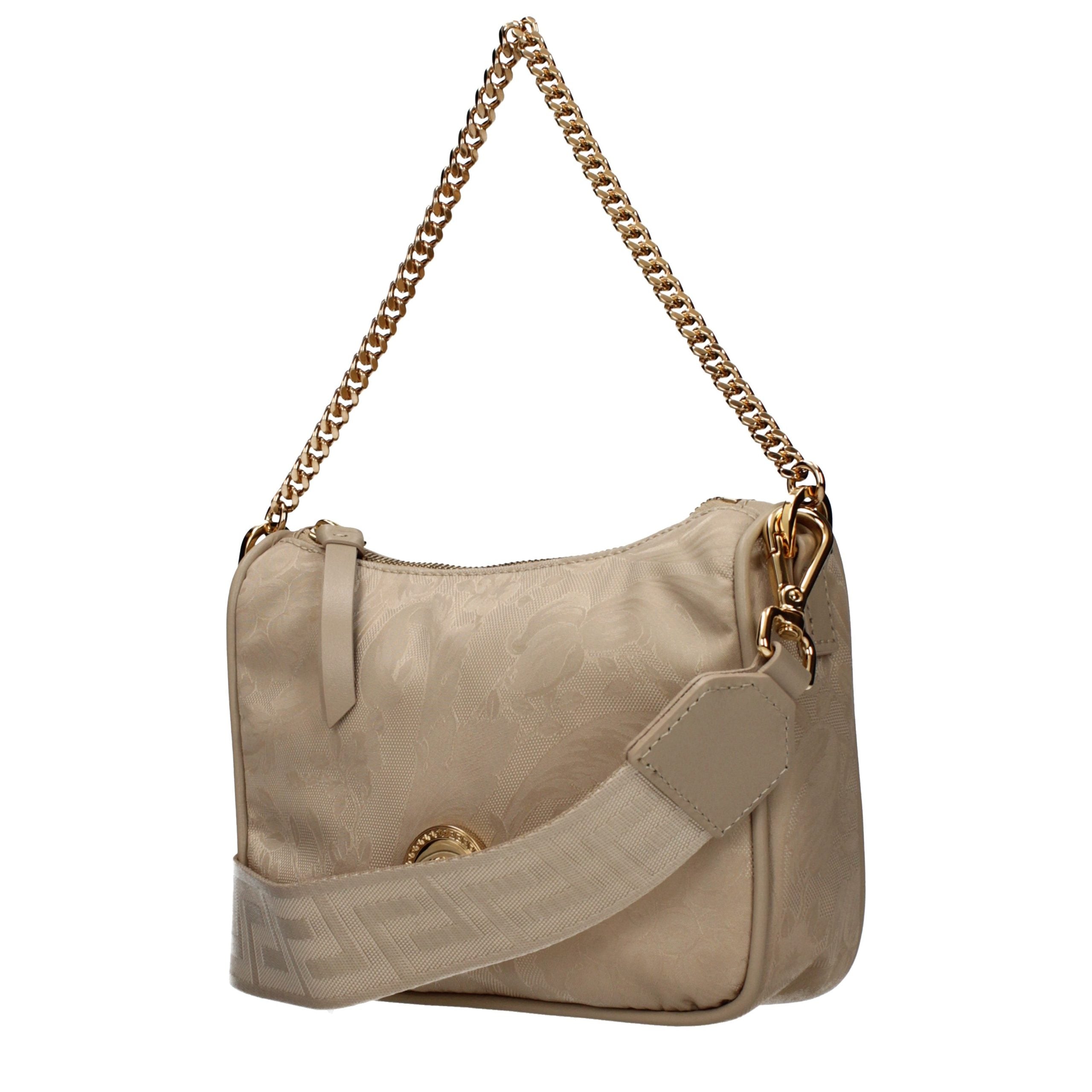 Versace Beige Fabric Handbag - Elevate Your Elegance in Luxury