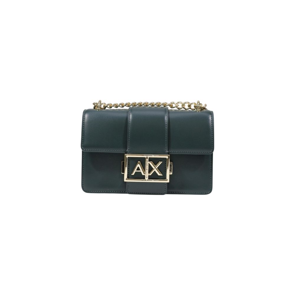 Indulge in the elegance of the Armani Exchange Green Polyester Handbag, a sophisticated blend of style and functionality, perfect for the modern connoisseur.