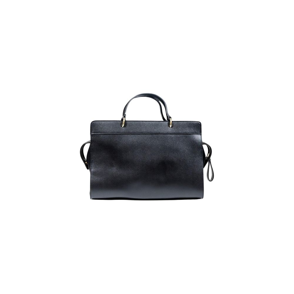 Discover the Armani Exchange Black Polyester Handbag, a fusion of elegance and practicality, crafted for those who embody sophistication and timeless style.