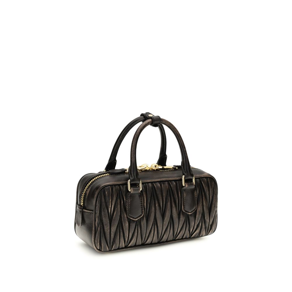 Miu Miu Brown Lamb Ovis Aries Handbag - Timeless Luxury Elegance