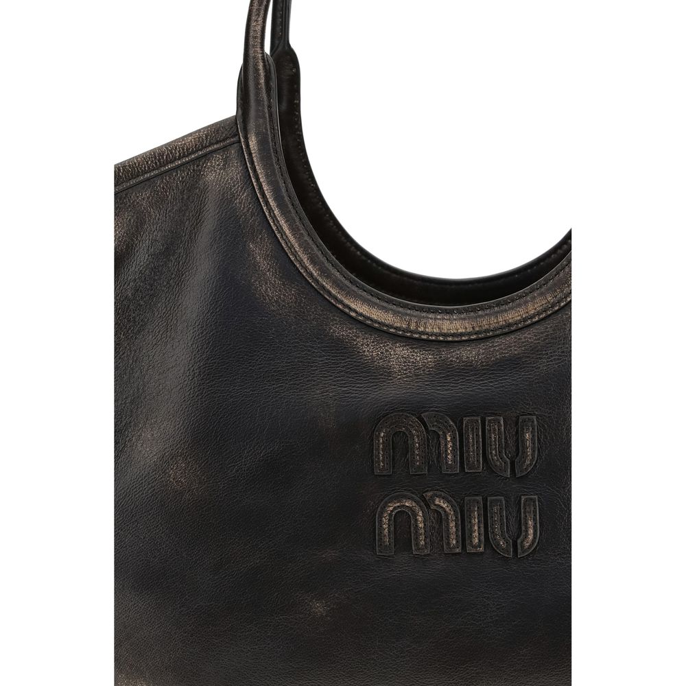 Miu Miu Brown Calf Leather Bos Taurus Shoulder Bag - Luxury Redefined