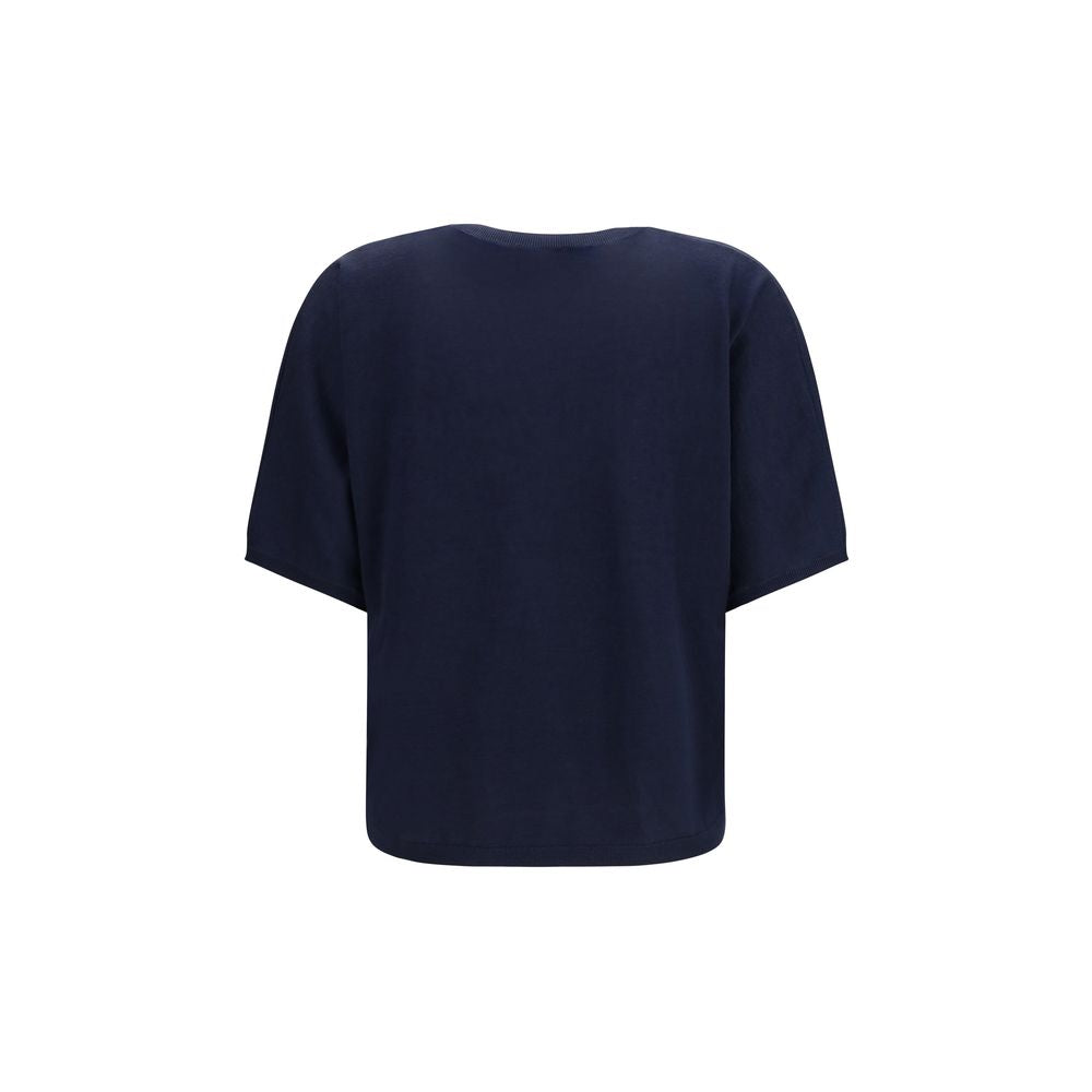 Brunello Cucinelli Blue Cashmere Sleeveless Sweater - Luxe Elegance