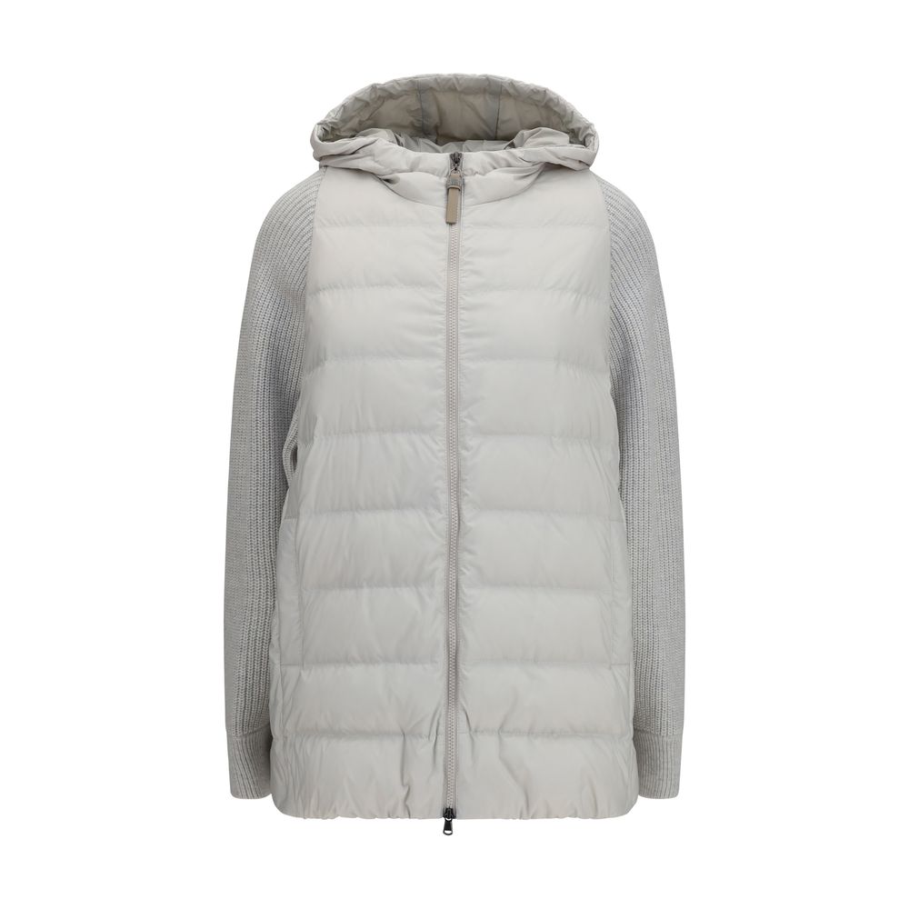 Brunello Cucinelli Gray Polyamide Jacket - Timeless Luxury Elegance