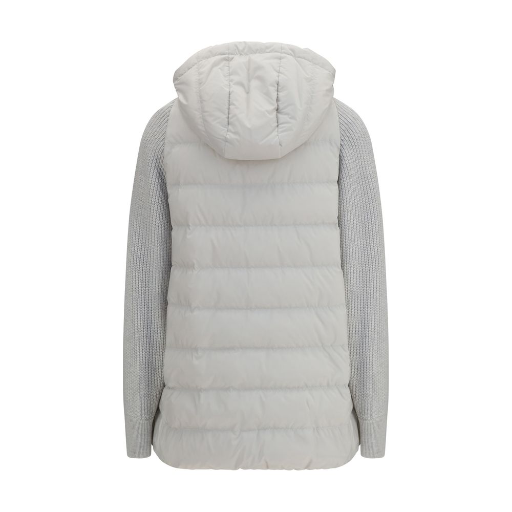 Brunello Cucinelli Gray Polyamide Jacket - Timeless Luxury Elegance