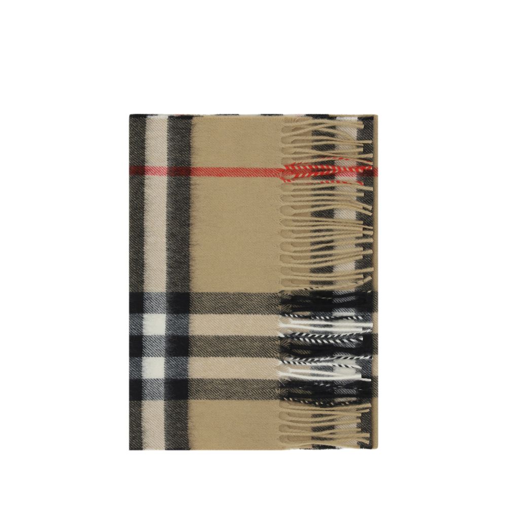 Burberry Brown Cashmere Scarf - Timeless Luxury Accessory