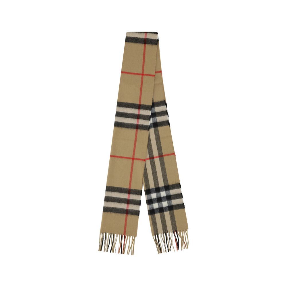 Burberry Brown Cashmere Scarf - Timeless Luxury Accessory