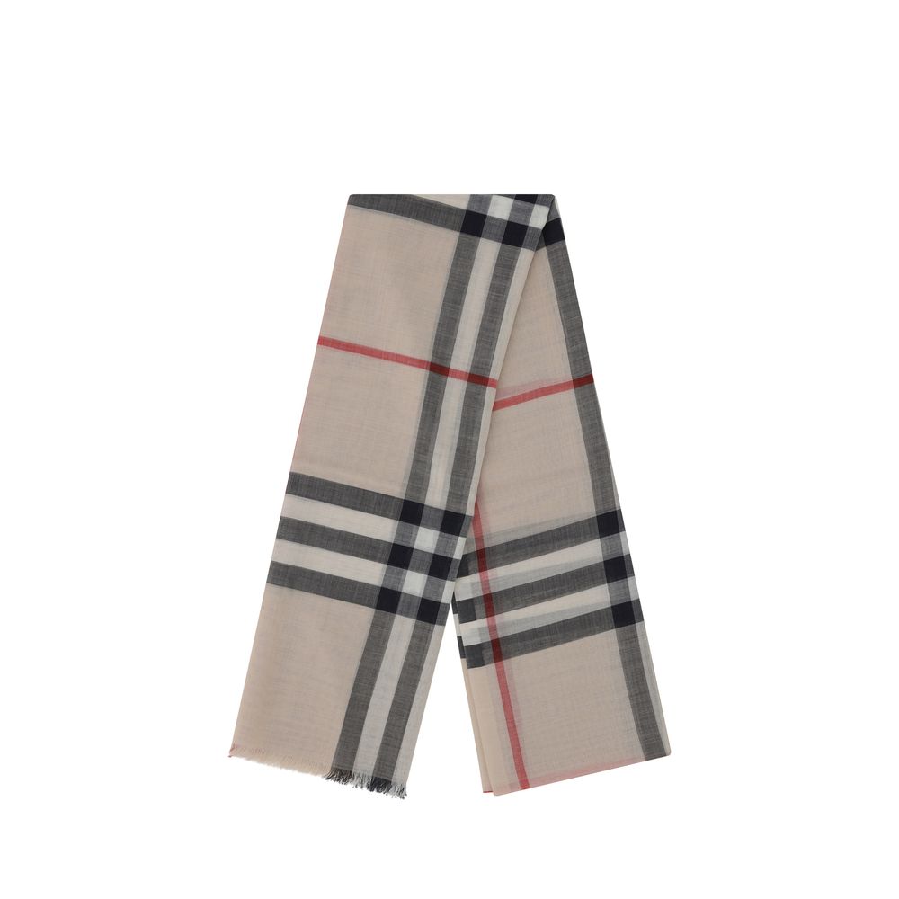 Indulge in the exquisite Burberry Brown Silk Scarf from the AW26 collection, a luxurious silk wool-blend masterpiece that elevates your style with timeless elegance.
