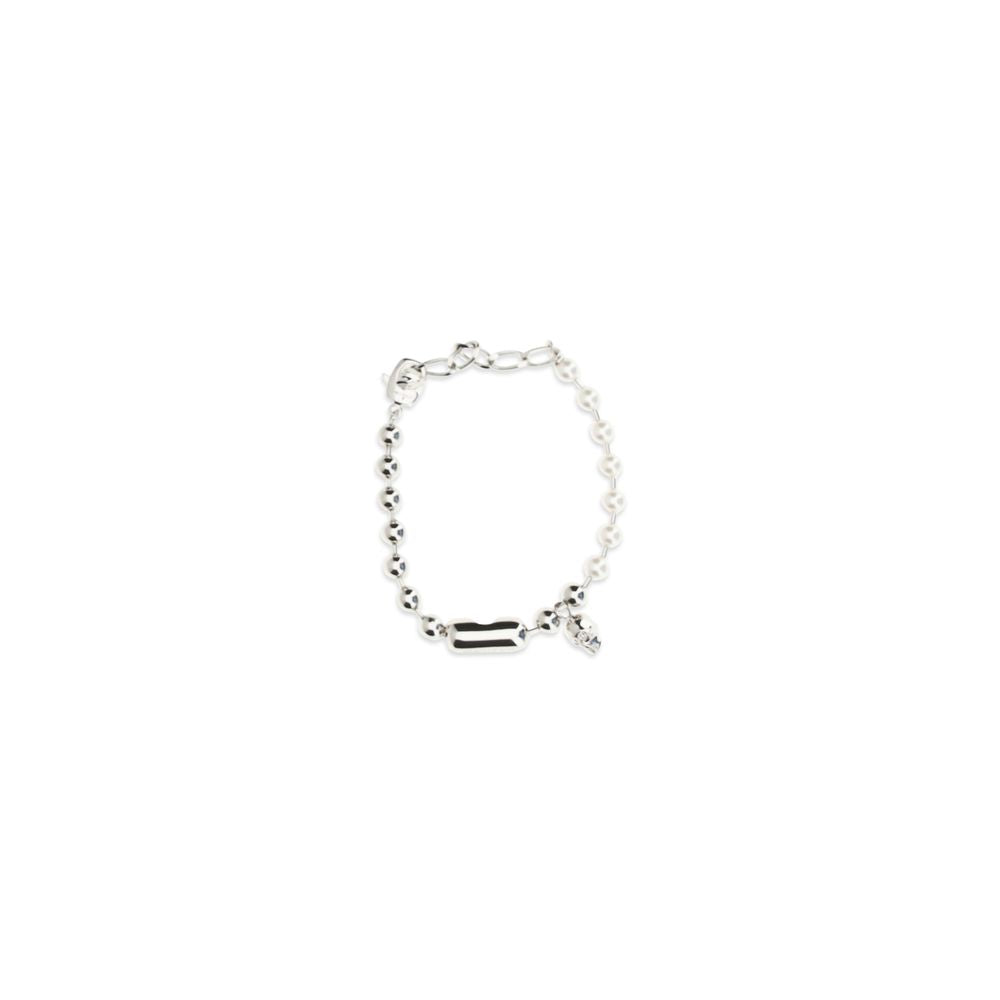 Alexander McQueen White Brass Bracelet - Timeless Luxury Accessory