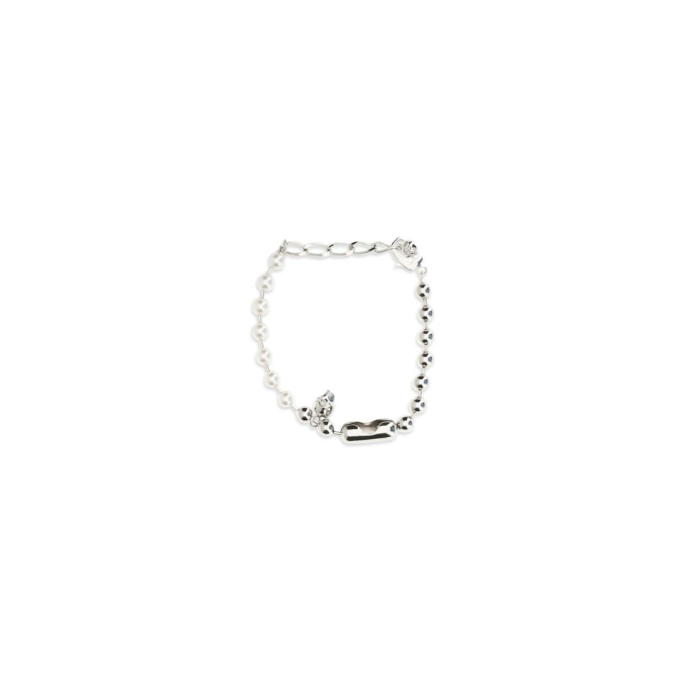 Alexander McQueen White Brass Bracelet - Timeless Luxury Accessory