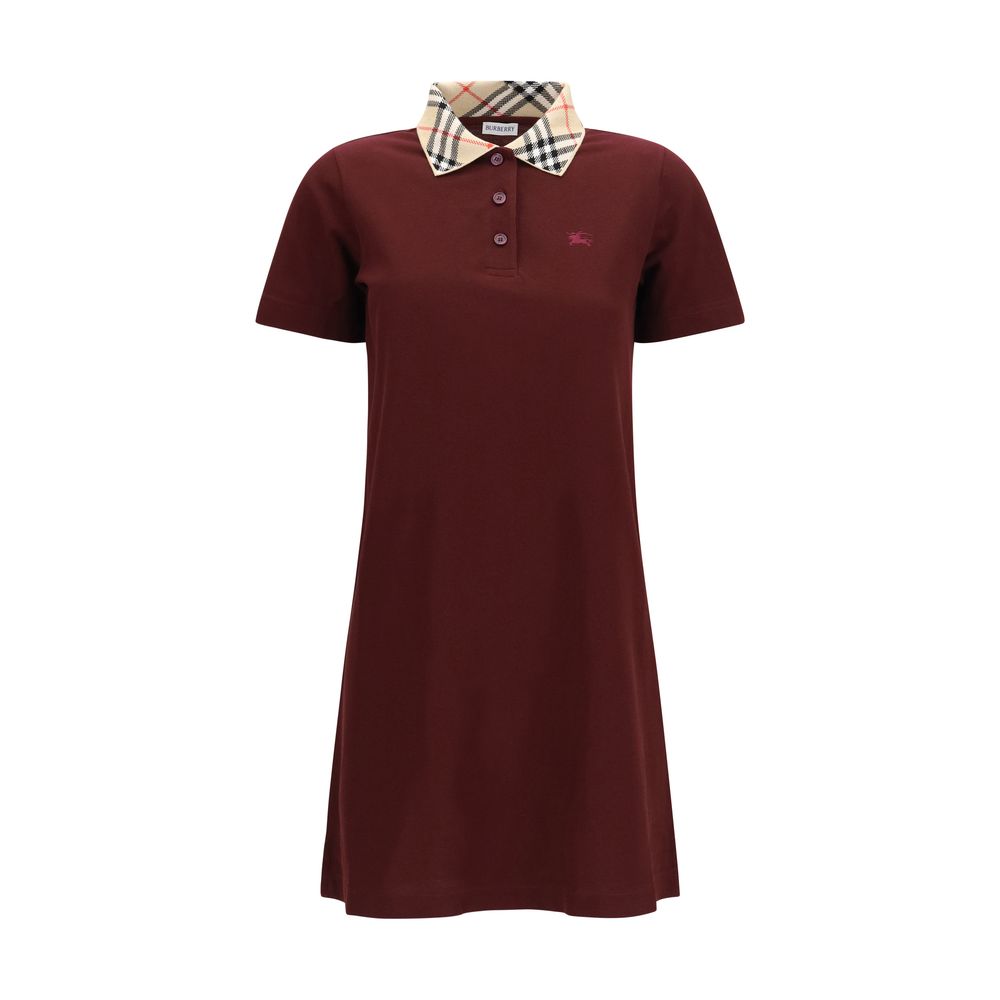 Burberry Bordeaux Cotton Casual Dress – Effortless Luxe Elegance