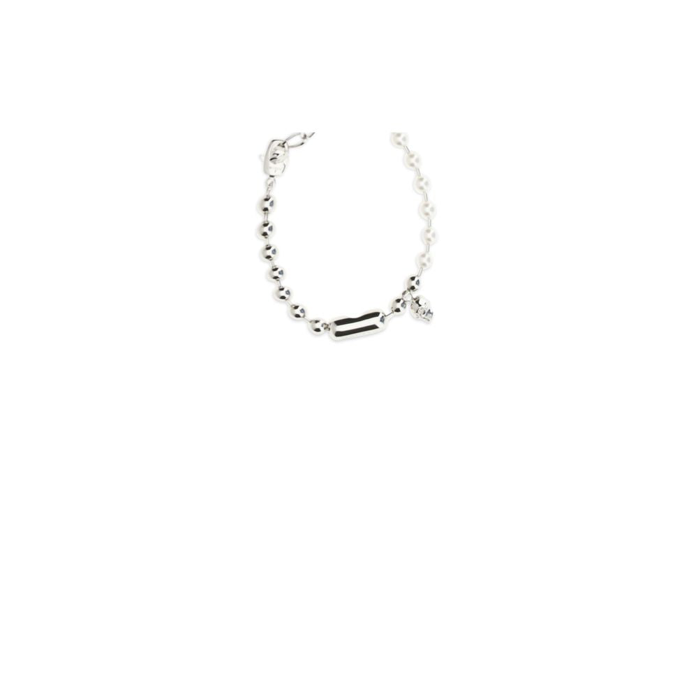 Alexander McQueen White Brass Bracelet - Timeless Luxury Accessory