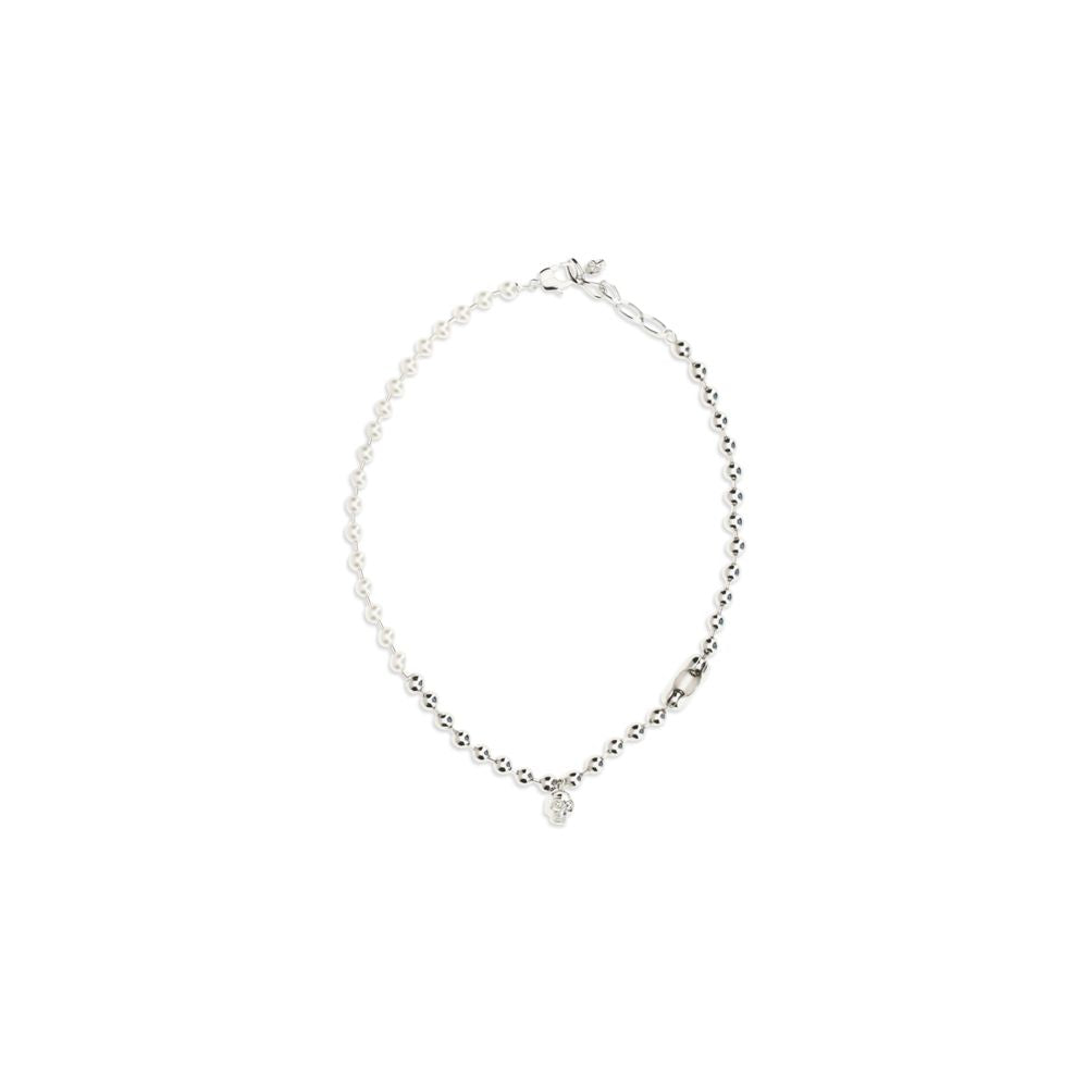 Alexander McQueen White Brass Necklace - Timeless Luxury Statement