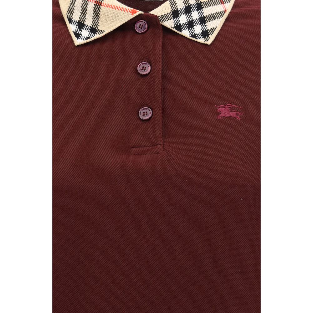 Burberry Bordeaux Cotton Casual Dress - Luxurious Casual Elegance