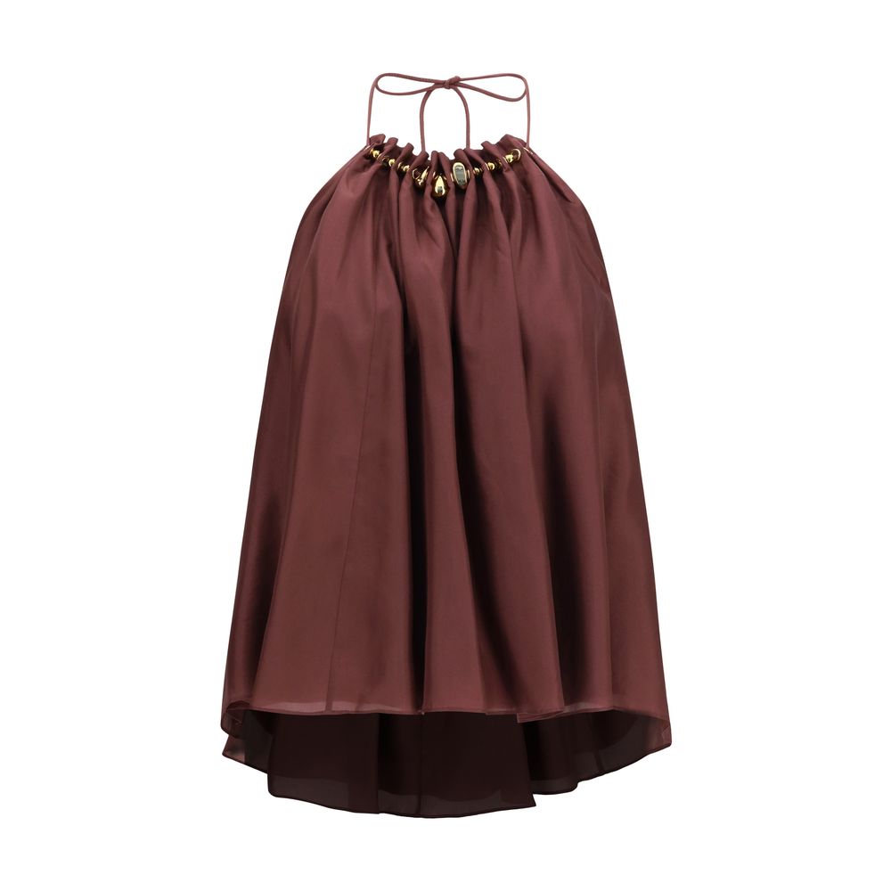Indulge in the exquisite Zimmermann Bordeaux Silk Sleeveless T-Shirt, a masterpiece of silk habotai, where refined elegance meets luxurious comfort for unforgettable moments.