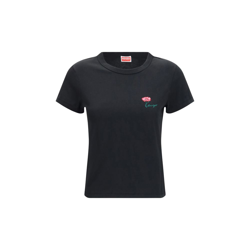 Discover the Kenzo Tulip embroidered cotton T-shirt, a masterpiece of exquisite craftsmanship and timeless elegance, perfect for elevating your everyday style.