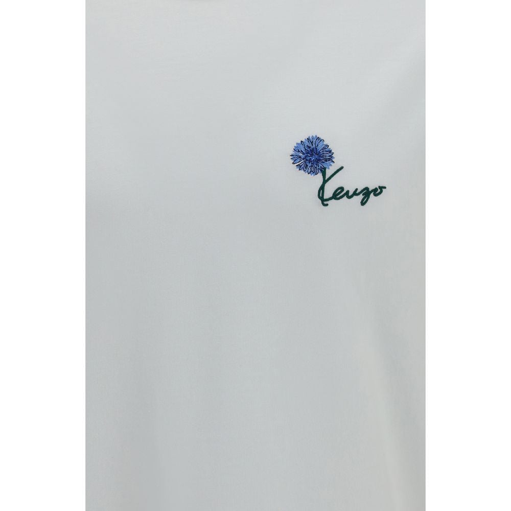 Kenzo White Cotton T-Shirt – Timeless Luxury for Discerning Tastes