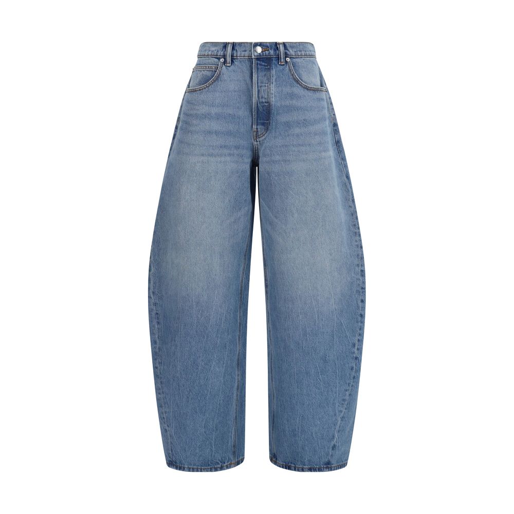 Alexander Wang Blue Cotton Jeans – Artisanal Luxury Fashion