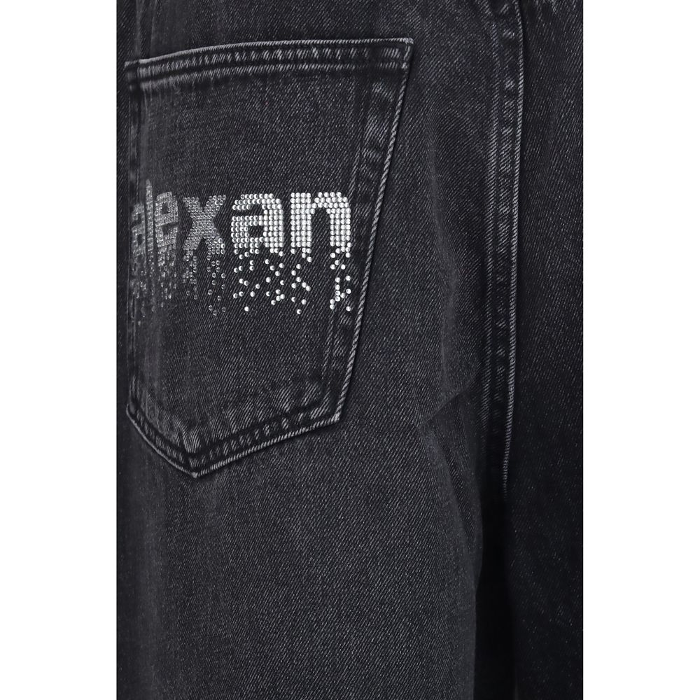 Alexander Wang Black Cotton Jeans Denim – Artisanal Elegance
