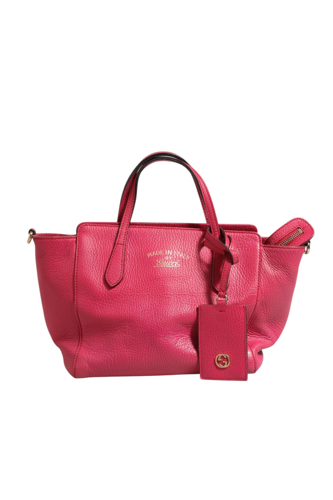 Experience the allure of the Gucci Swing Leather 2Way Tote Bag, where exquisite craftsmanship meets luxurious style, perfect for elevating any ensemble with sophistication.