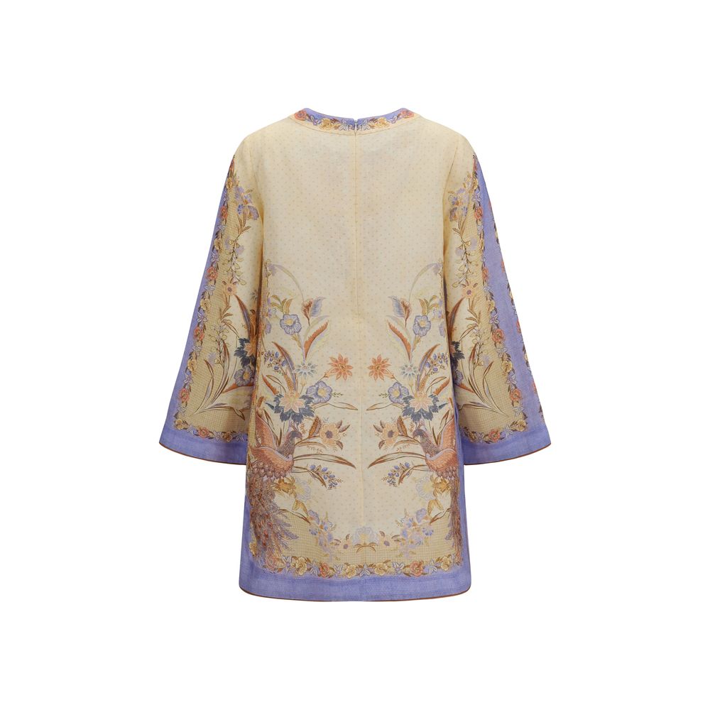 Zimmermann Indra Floral Tunic Dress - Exquisite Linen Elegance