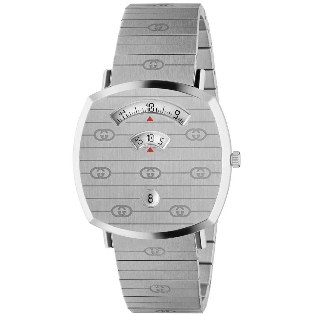 Gucci Gray Stainless Steel Dress Watch - Artisanal Luxury Timepiece