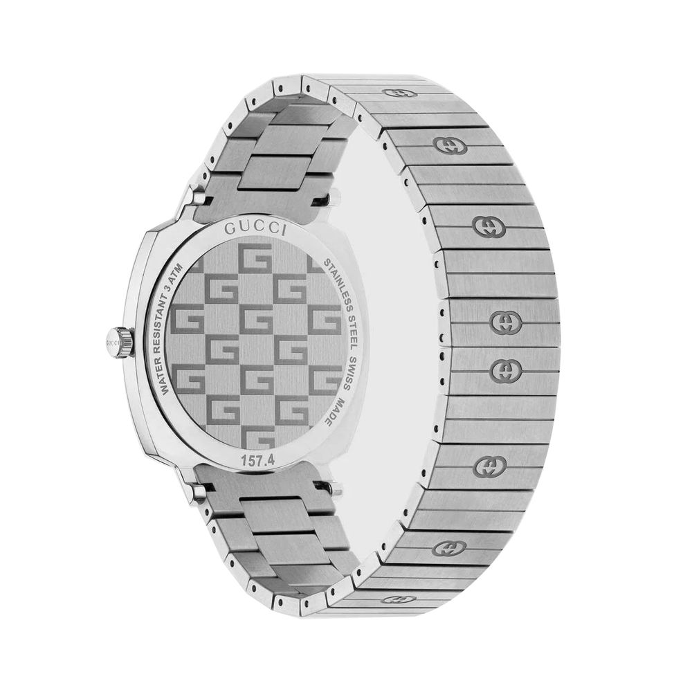 Gucci Gray Stainless Steel Dress Watch | Artisanal Luxury Timepiece