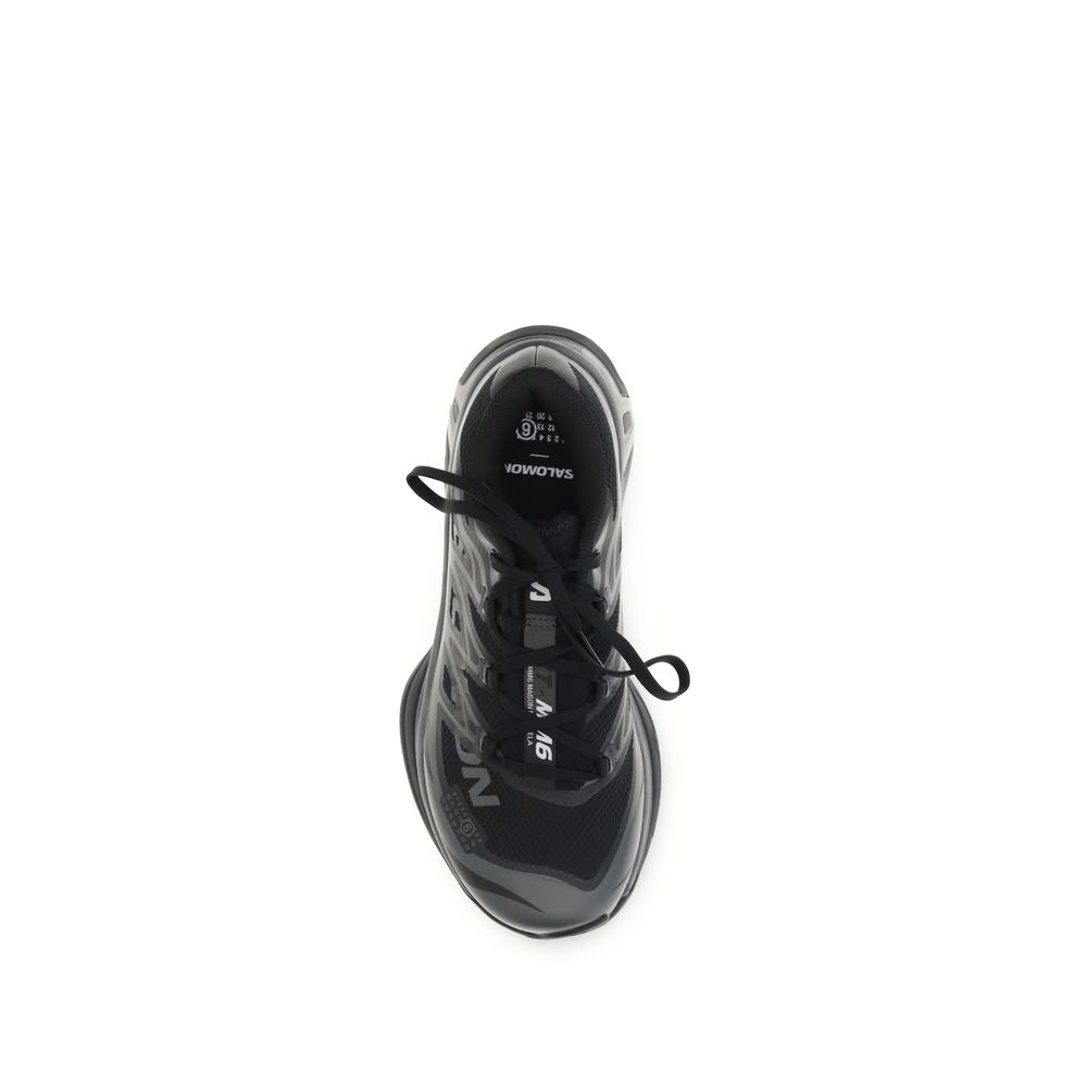 Discover the MM6 Black Polyamide Athletic Sneakers, where exquisite craftsmanship meets urban sophistication, perfect for the discerning modern trailblazer.