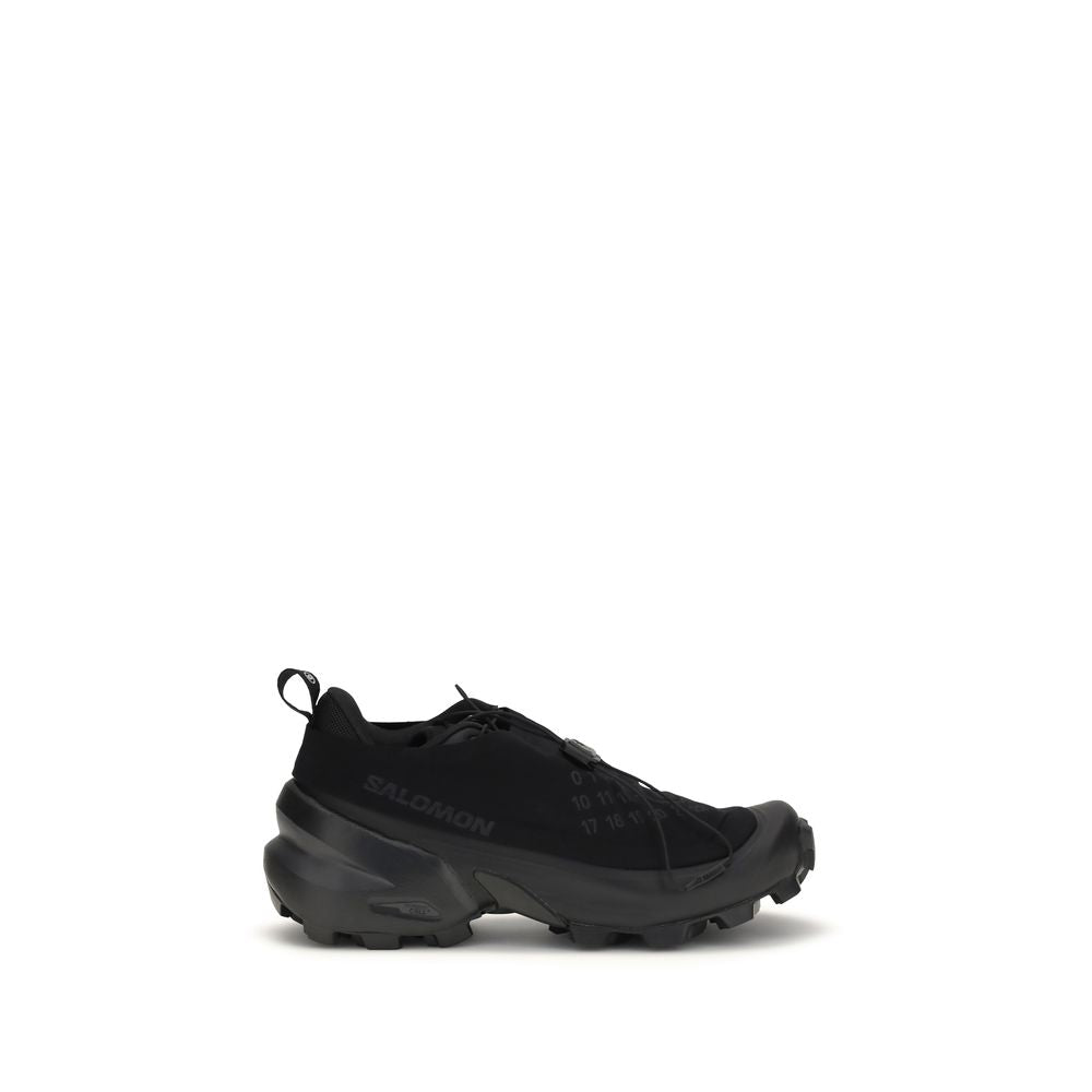 Elevate your style with MM6 Black Polyamide Athletic Sneakers, crafted from recycled materials for a seamless blend of luxury and sustainability in urban elegance.