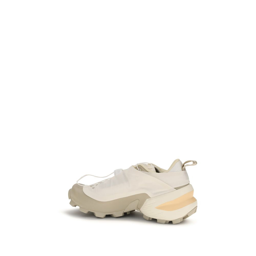 Elevate your style with MM6 White Polyamide Athletic Sneakers, a fusion of sustainable luxury and innovative design, perfect for the discerning individual.
