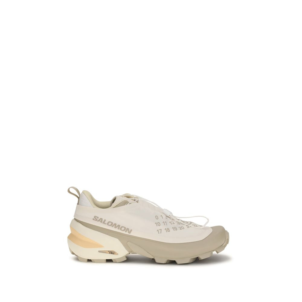 MM6 Beige Polyester Athletic Sneakers - Urban Luxury Redefined