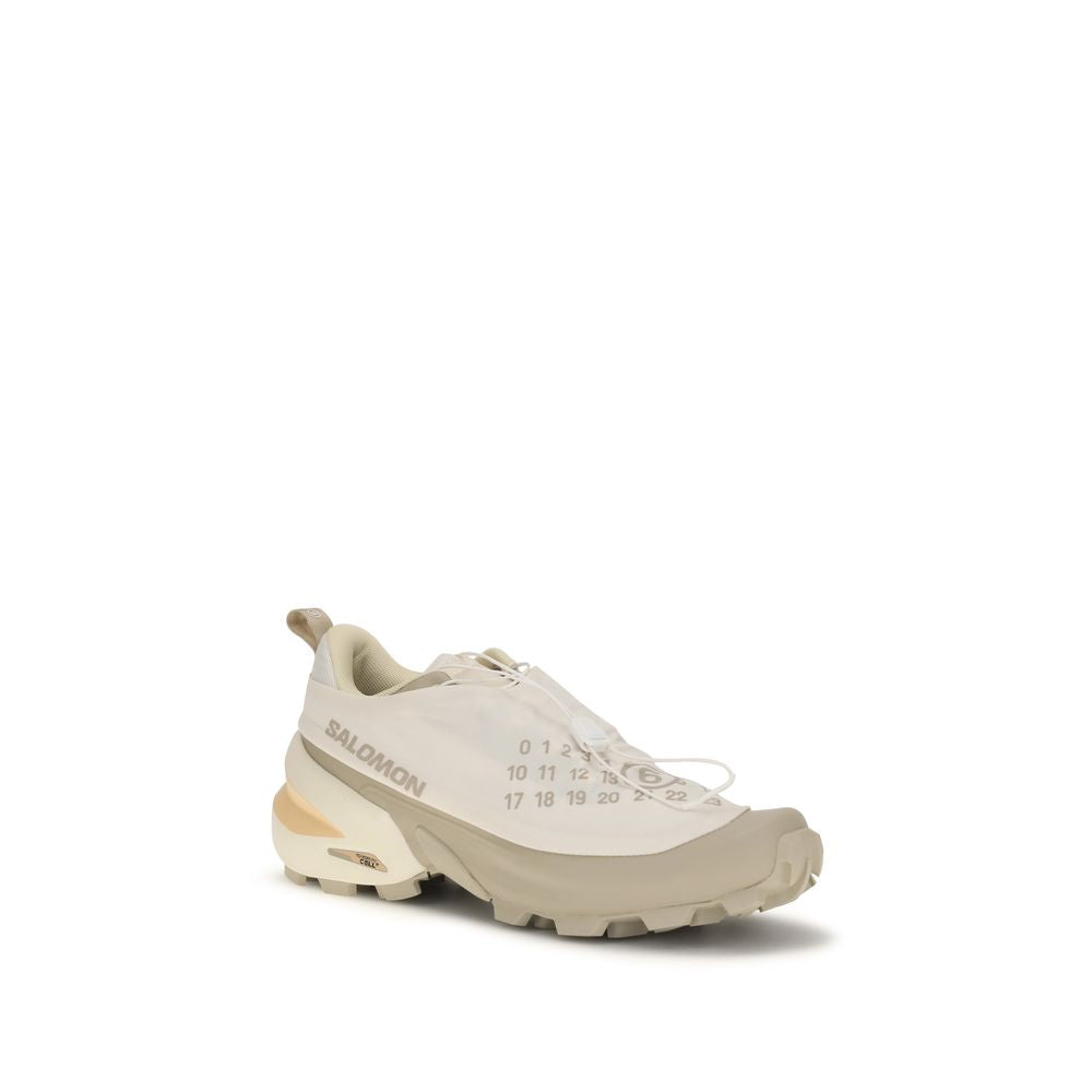 MM6 Beige Polyester Athletic Sneakers - Luxurious Urban Sophistication