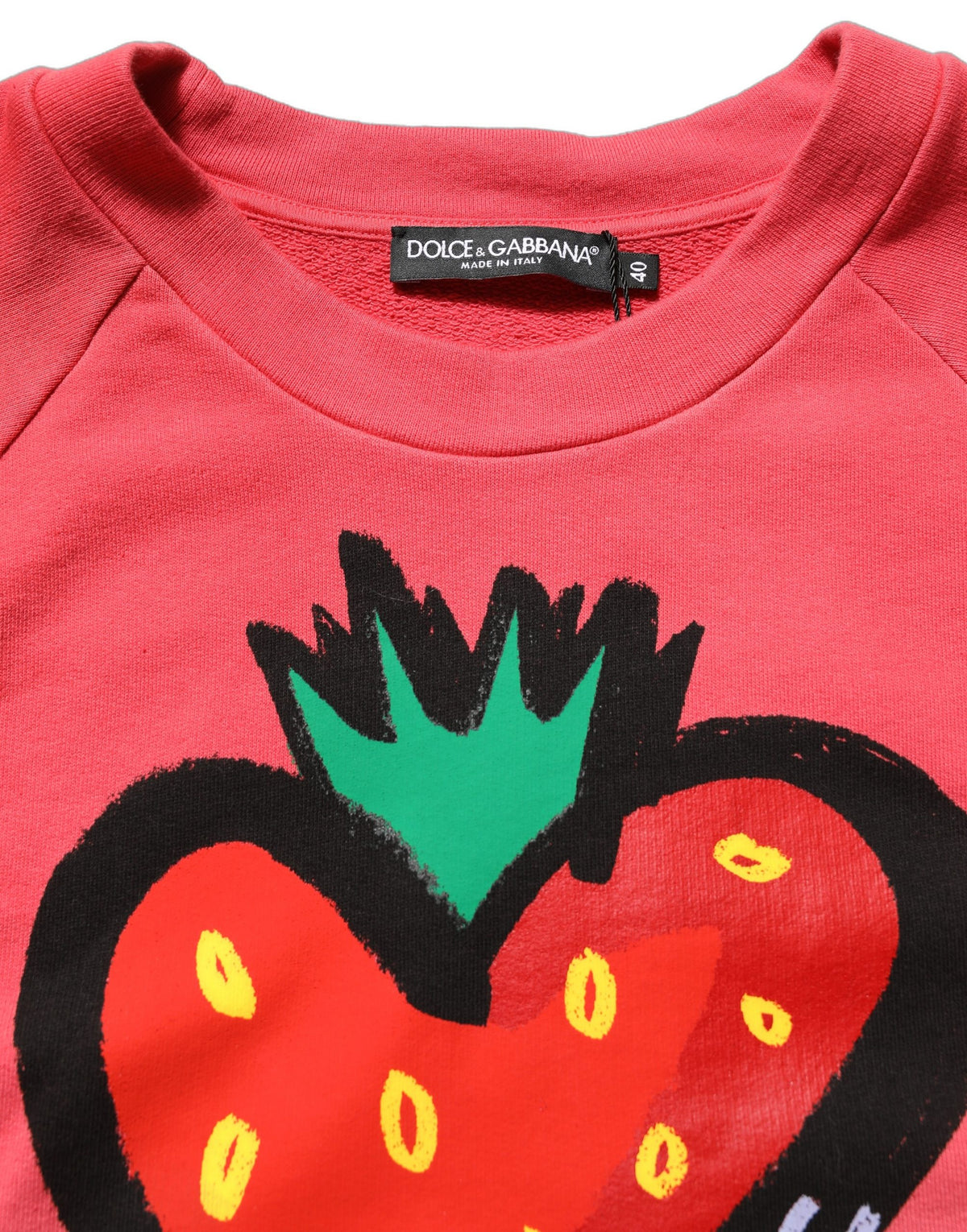 Dolce & Gabbana Strawberry Print Luxury Sweatshirt - Exquisite Comfort