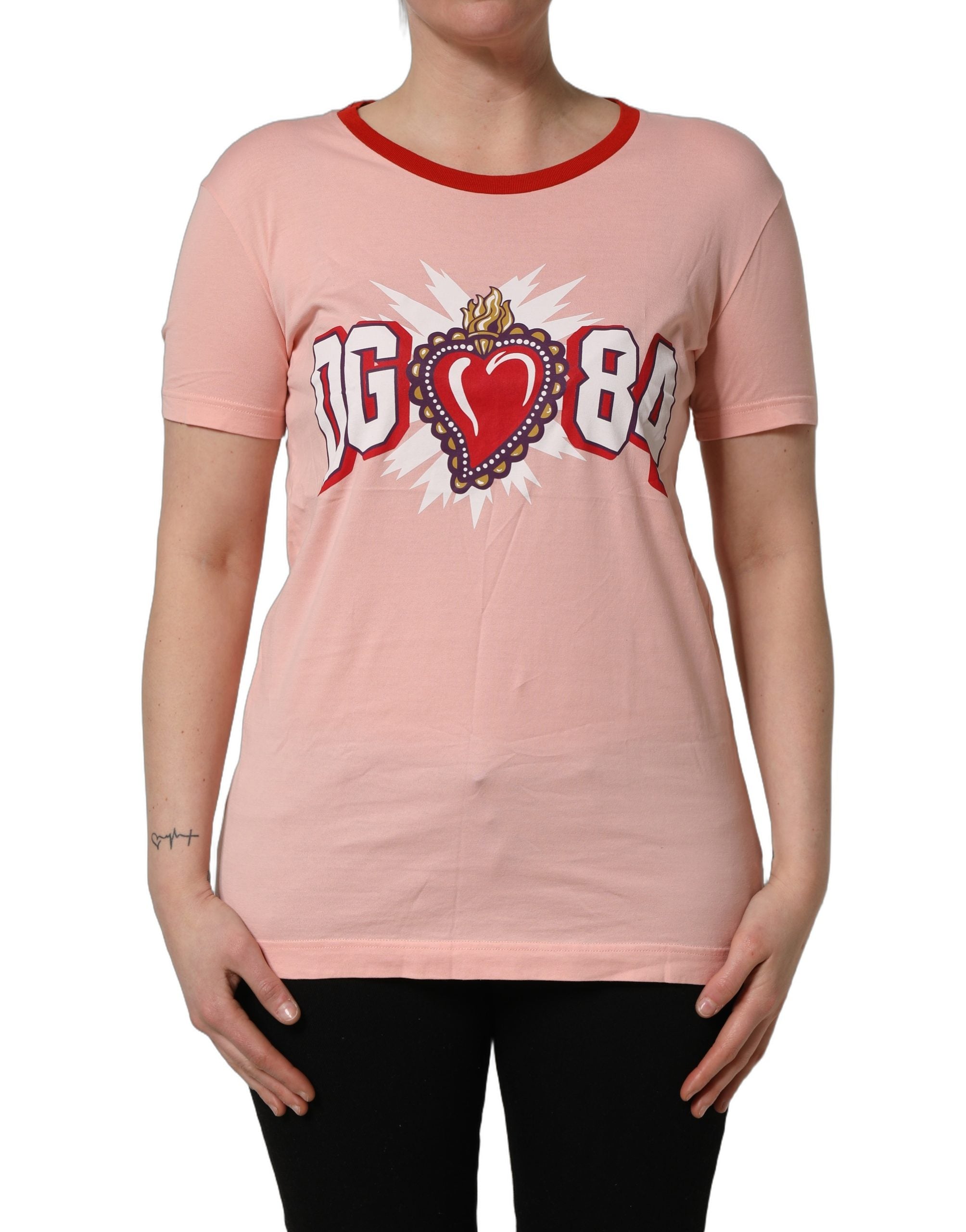 Dolce & Gabbana Pink Graphic Print T-shirt, Artisanal Luxury