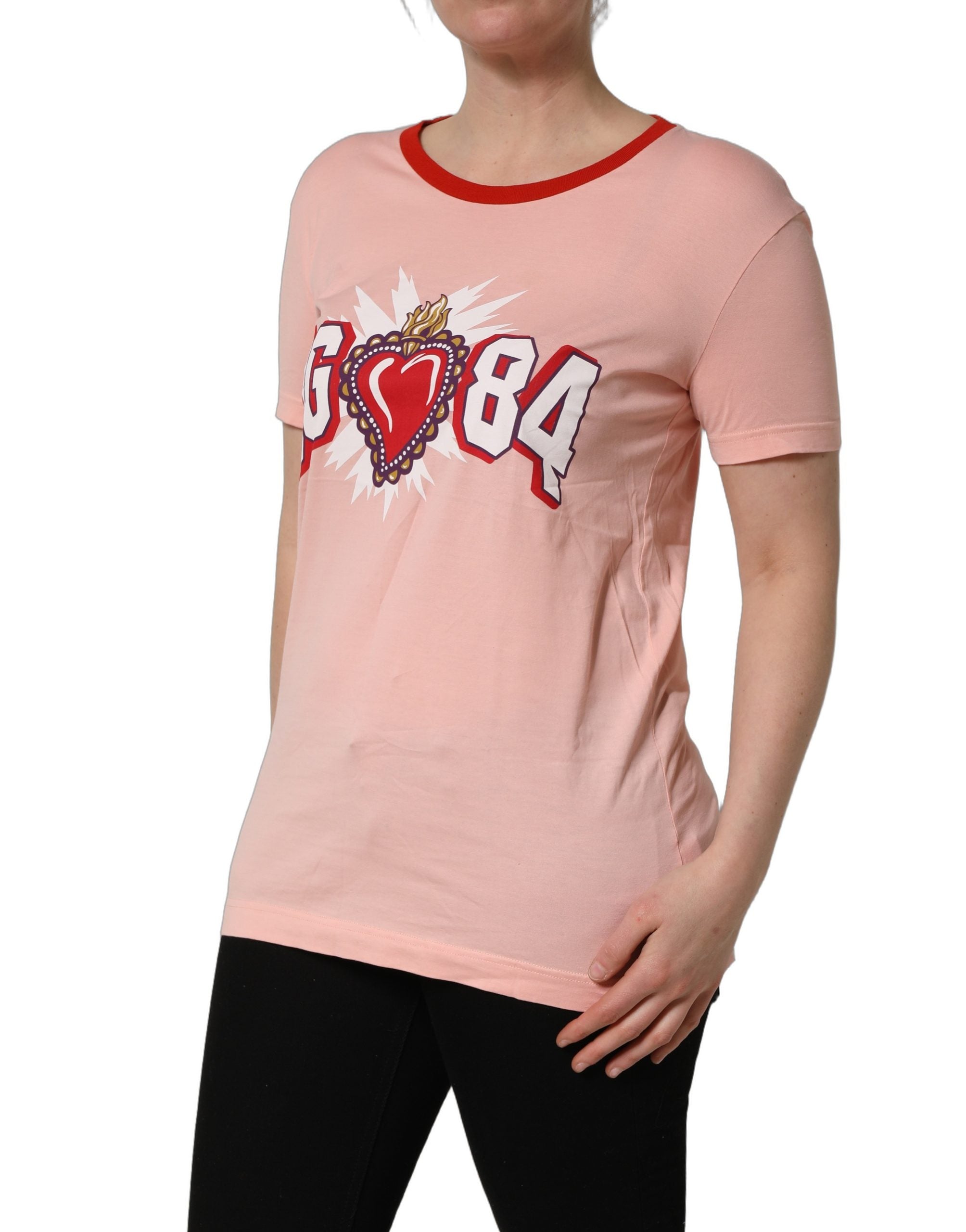 Dolce & Gabbana Pink Graphic Print T-shirt, Artisanal Luxury