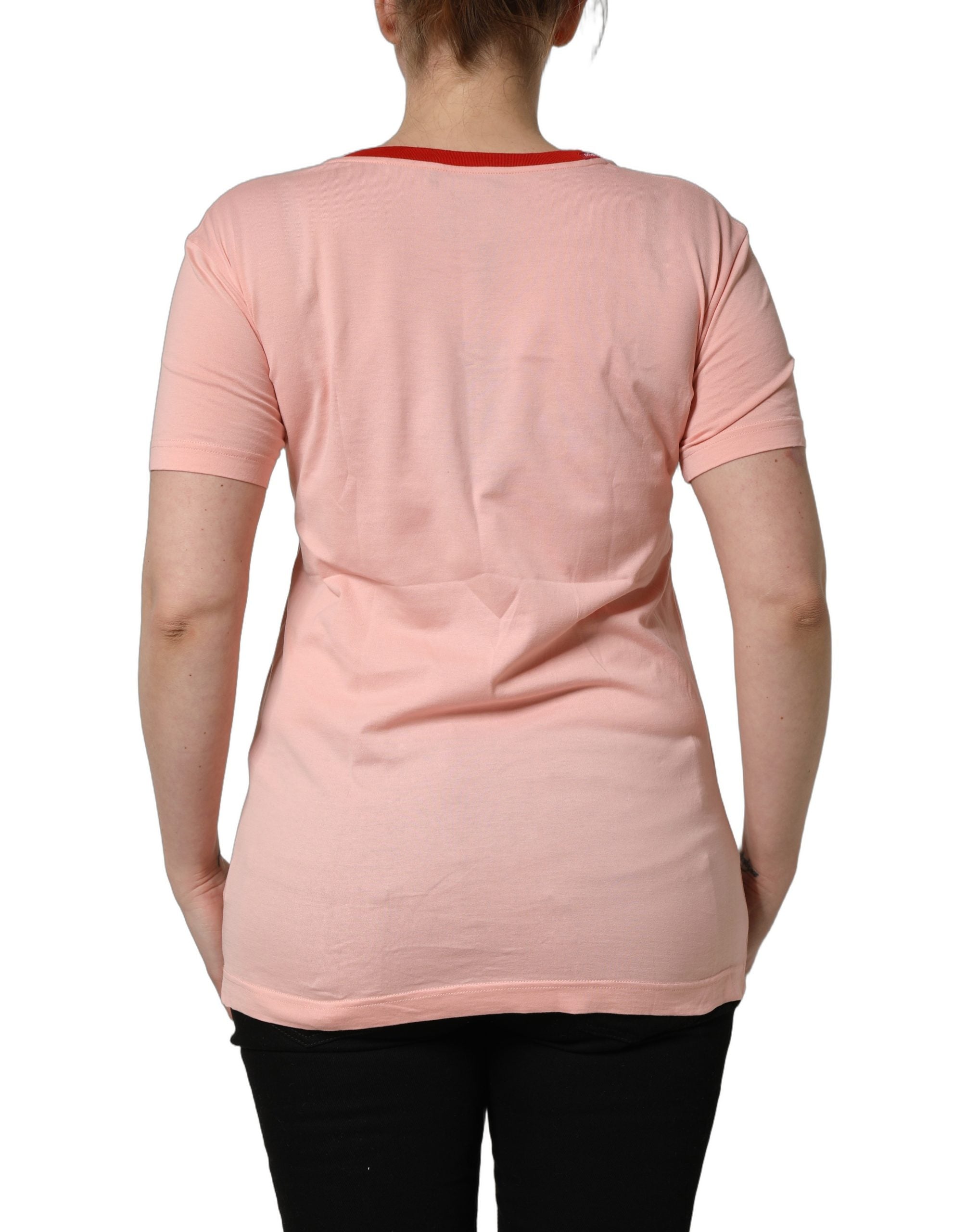 Dolce & Gabbana Pink Graphic Print T-shirt, Artisanal Luxury